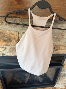 Lululemon Women's High-Neck Racerback Tank Top - Light grey
